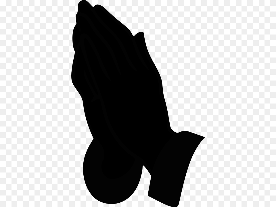 African American Woman Praying Clipart Black And White, Clothing, Glove Png