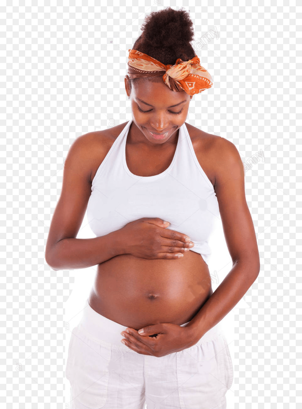 African American Woman Pregnant Belly, Adult, Person, Female, Accessories Free Png Download