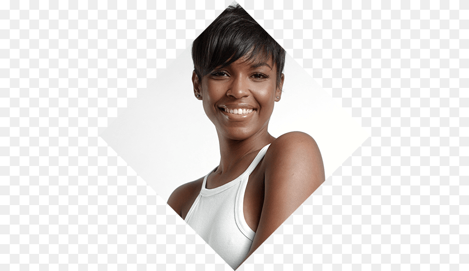 African American Woman With Beautiful Skin Smiling Ebony Pigment Tina Davies, Head, Smile, Portrait, Face Free Png Download
