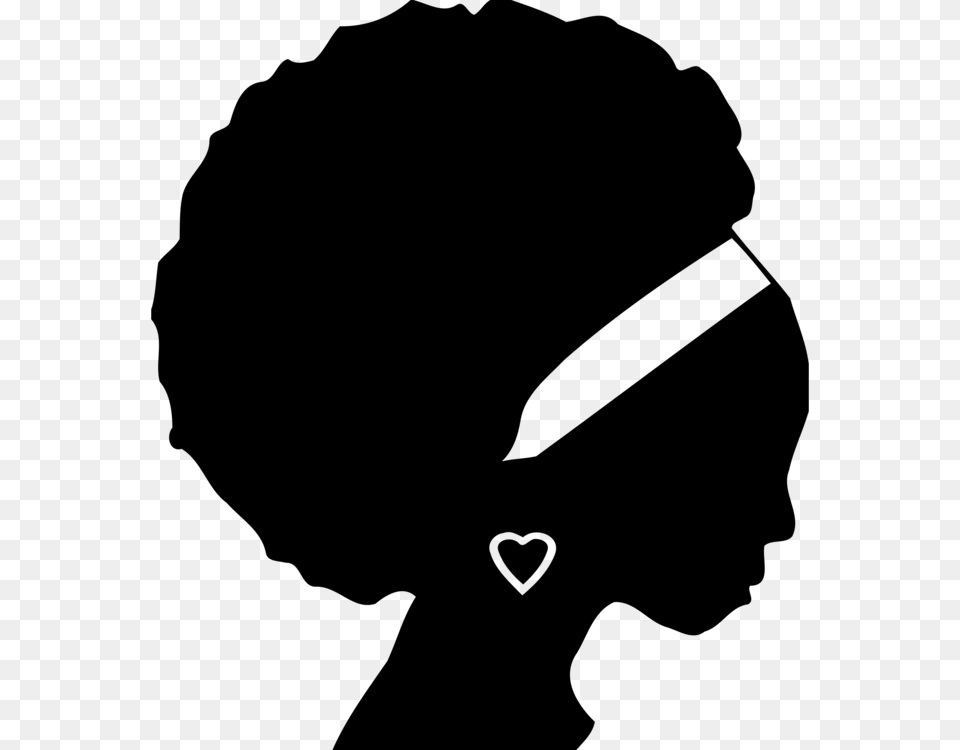 African Americans Black Woman Silhouette Female, Gray Free Png Download