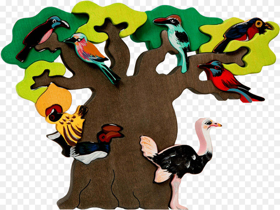 African Bird Tree Birds On Tree Clipart, Animal, Beak Free Png Download