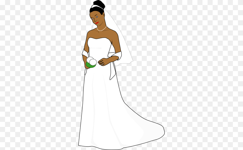 African Bride Clipart, Formal Wear, Wedding Gown, Clothing, Dress Png