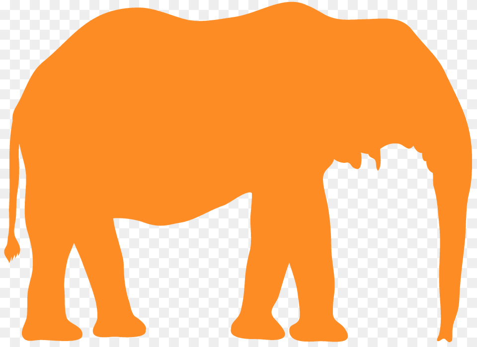 African Bush Elephant Silhouette, Animal, Bear, Mammal, Wildlife Png