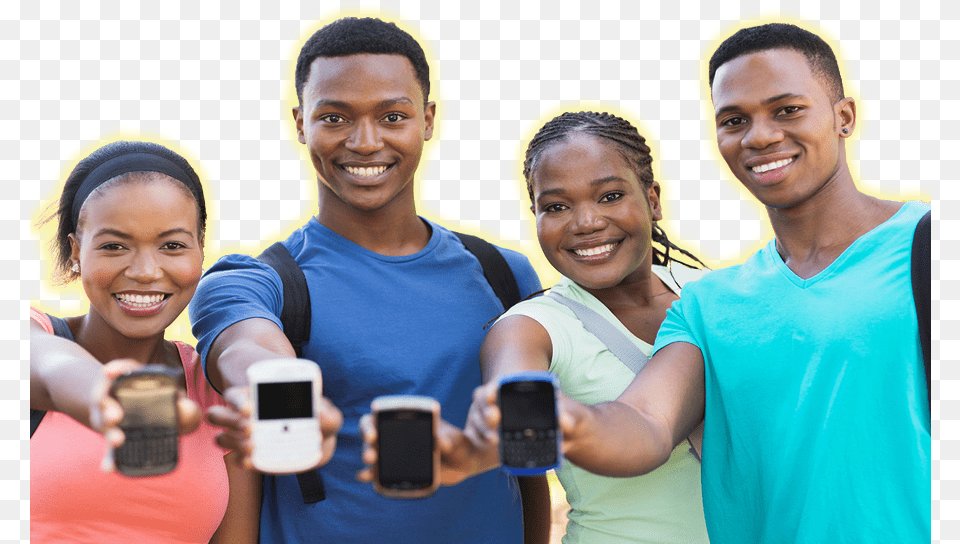 African College Students College Students Transparent Background, Phone, Electronics, Mobile Phone, Adult Free Png Download