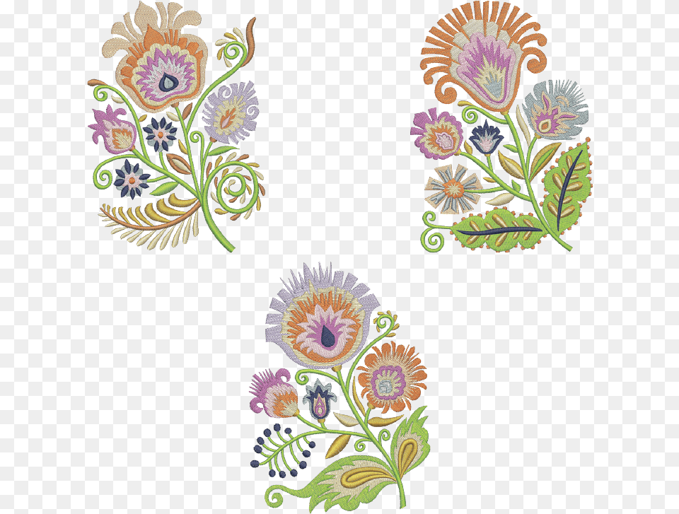 African Daisy, Art, Embroidery, Floral Design, Graphics Png
