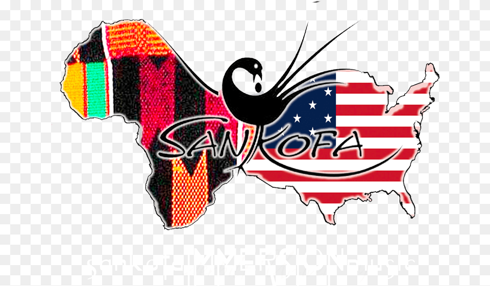 African Drumming Amp Dance Study Abroad And Workshop Illustration, Logo, American Flag, Flag, Advertisement Free Png Download