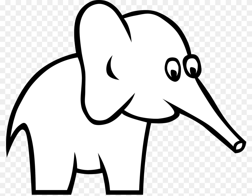 African Elephant Elephantidae Drawing Coloring Book Animal Free, Wildlife, Mammal, Adult, Female Png