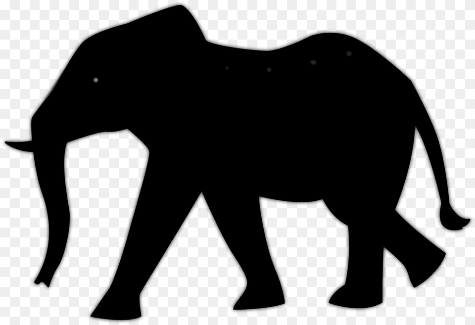 African Elephant Lion Vector Graphics Silhouette Clip Silhouette African Elephant, Gray Free Png