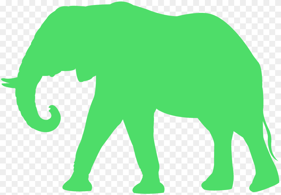 African Elephant Silhouette, Animal, Mammal, Wildlife, Bear Png