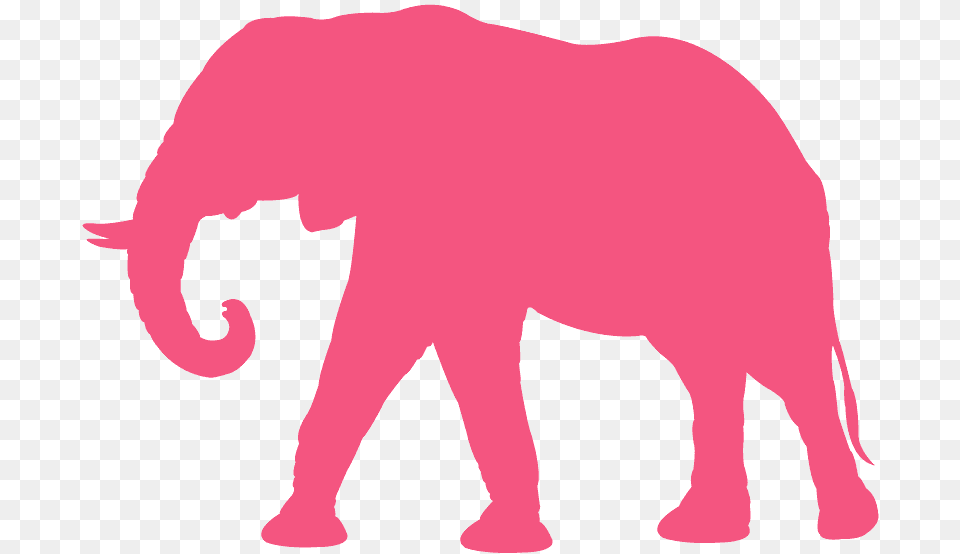 African Elephant Silhouette, Animal, Mammal, Wildlife, Bear Png Image