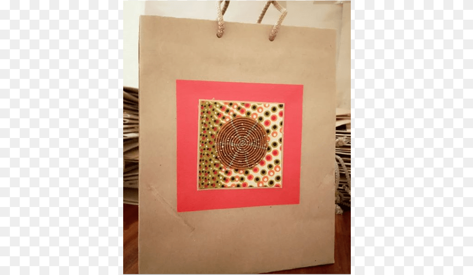 African Gift Bag Patchwork, Art Png
