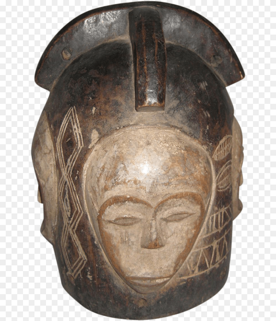 African Helmet Mask Fang Tribe Gabon Fang People, Bronze, Face, Head, Person Free Png