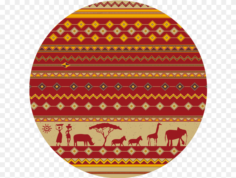 African Images Round Pictureclass Africa Design Circle Logo, Rug, Home Decor, Animal, Mammal Png