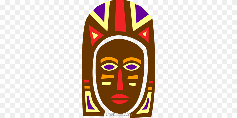 African Mask Royalty Vector Clip Art Illustration African Masks, Face, Head, Person, Baby Free Png