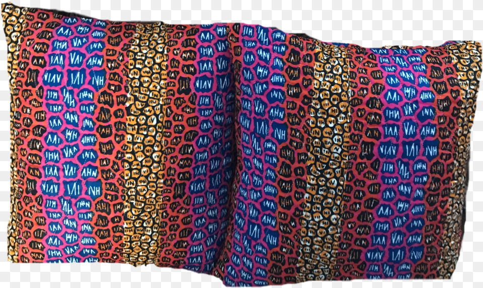 African Print Pillow Sham Wool, Cushion, Home Decor Png