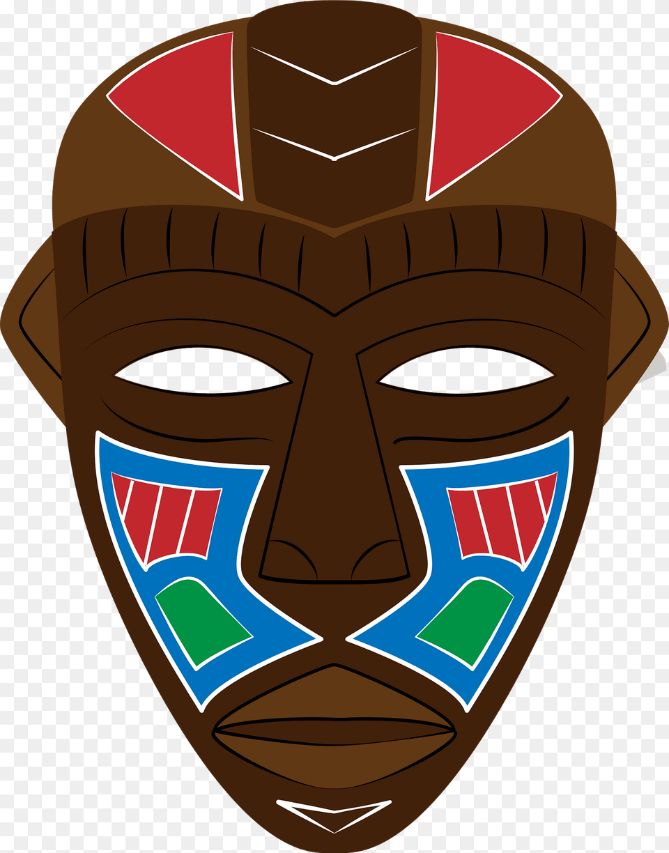 African Tribal Mask Clipart, Emblem, Symbol, Food, Ketchup Free Png Download