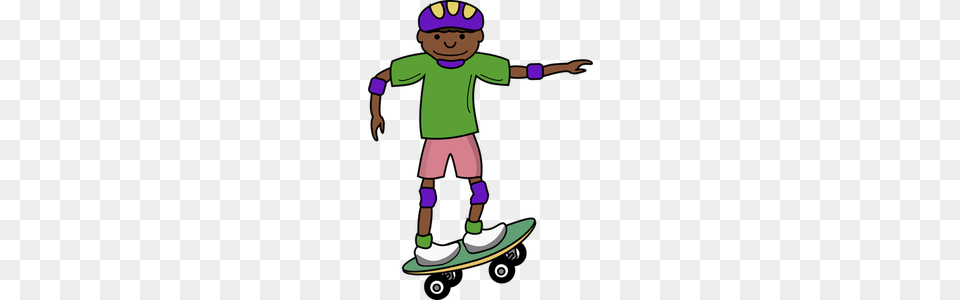 African Village Clipart, Person, Skateboard, Cartoon Png Image