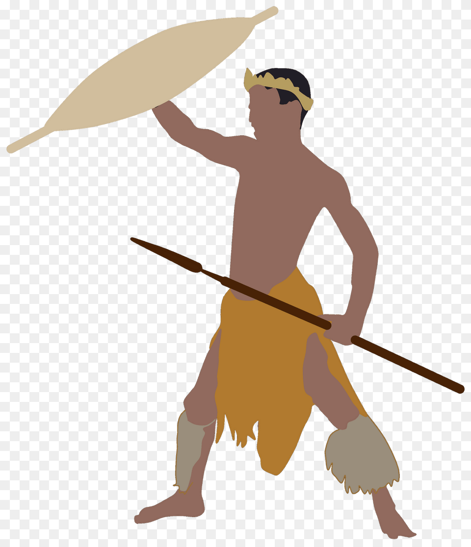 African Warrior Clipart, Spear, Weapon, Person, Oars Free Png
