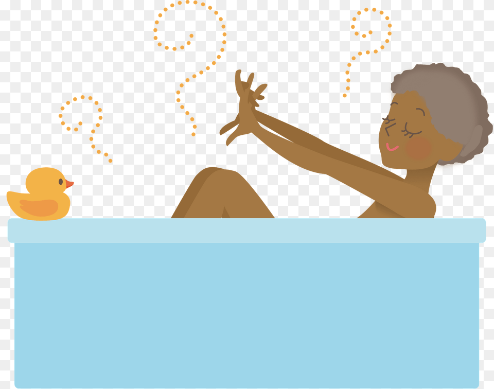 African Woman Bath Clipart, Bathing, Water, Tub, Swimming Free Png