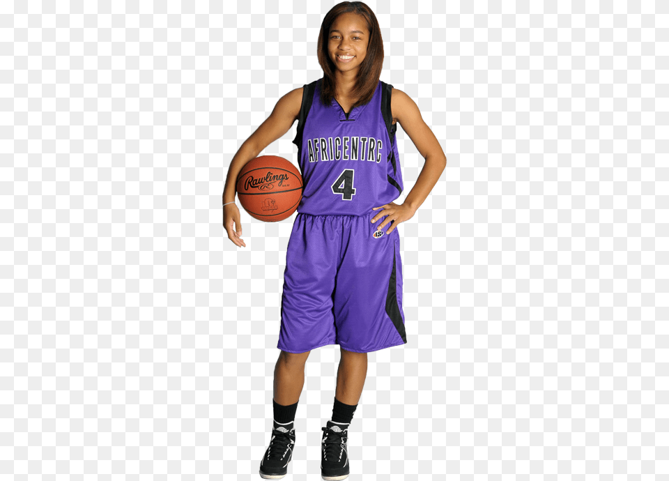 Africentric Girls Basketball Basketball, Ball, Basketball (ball), Sport, Person Png