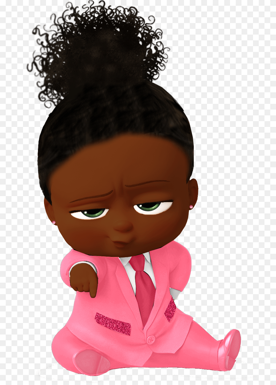 Afro Boss Baby African American, Doll, Toy, Face, Head Free Png