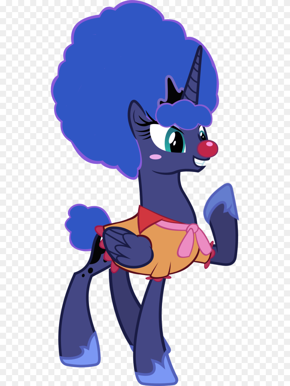Afro Drawing Clown Princess Luna, Cartoon, Baby, Person Free Png Download