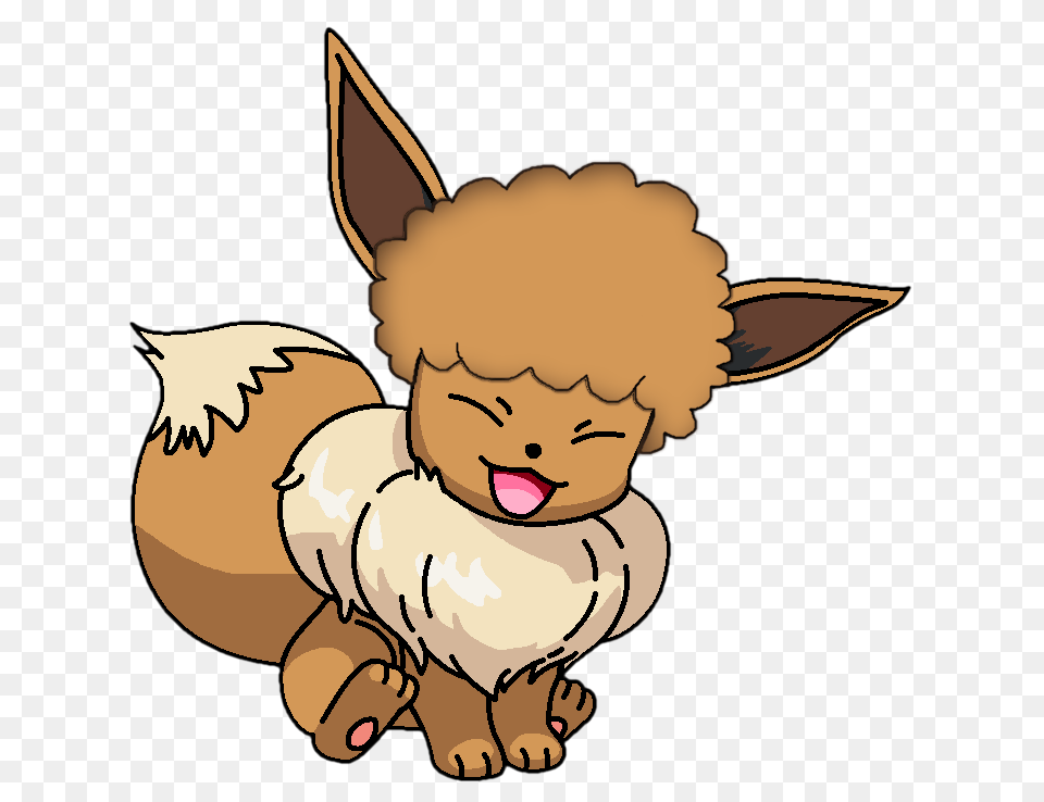 Afro Eevee, Face, Head, Person, Baby Png Image