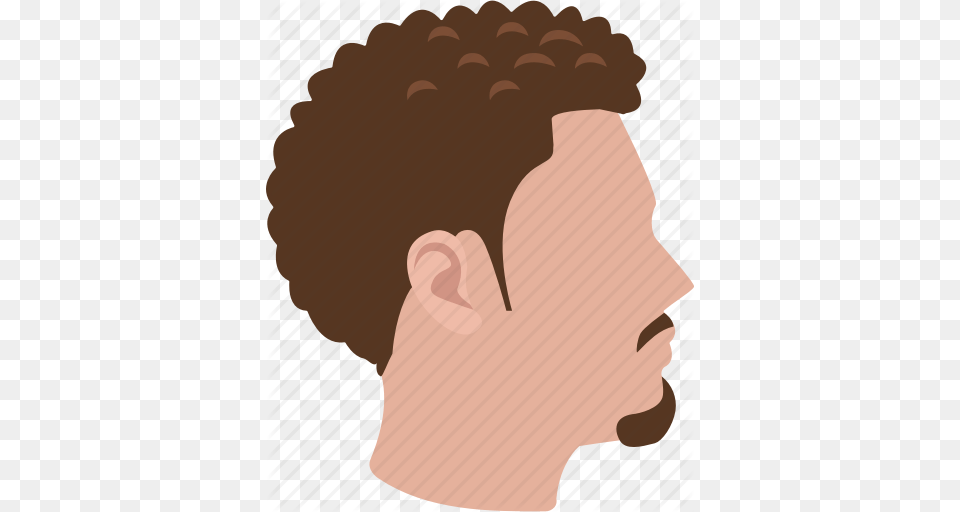 Afro Fro Haircut Hairstyle Mini Profile Short Icon, Body Part, Face, Head, Neck Png