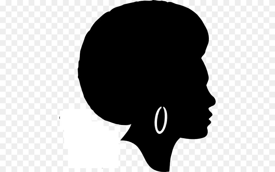 Afro Girl Clip Arts For Web, Accessories, Silhouette, Jewelry, Earring Free Transparent Png