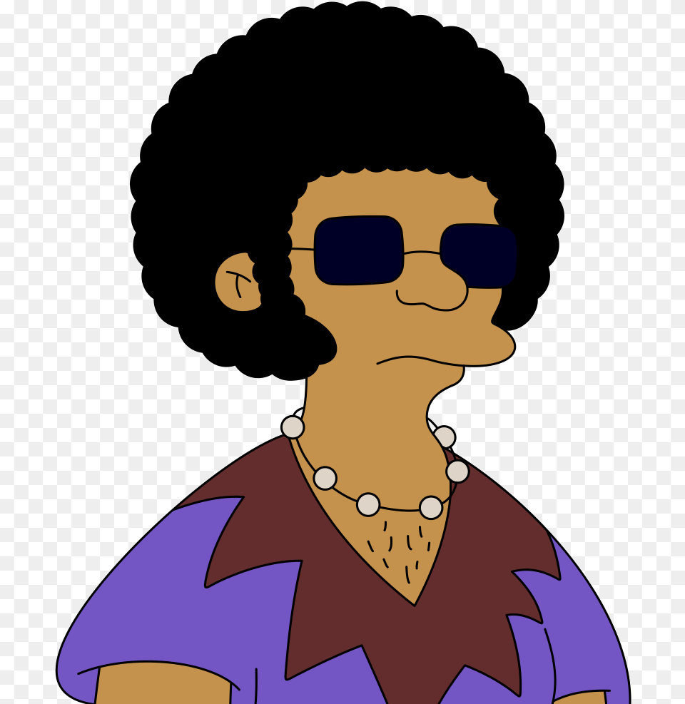Afro Guy From Simpsons, Accessories, Earring, Jewelry, Necklace Free Png