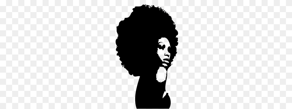 Afro Hair, Silhouette Free Transparent Png