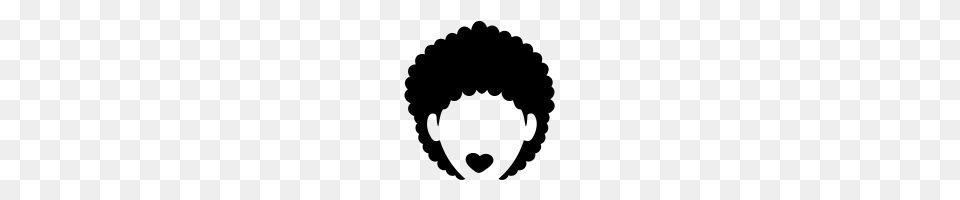 Afro Icons Noun Project, Gray Free Png Download
