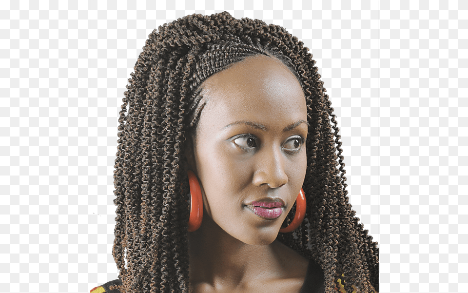 Afro Kinky Zanzi Braids, Head, Portrait, Face, Photography Free Png