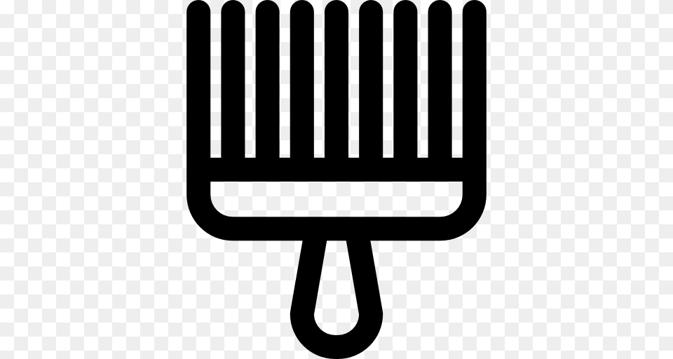 Afro Pick Clip Art Loadtve, Gray Free Png Download