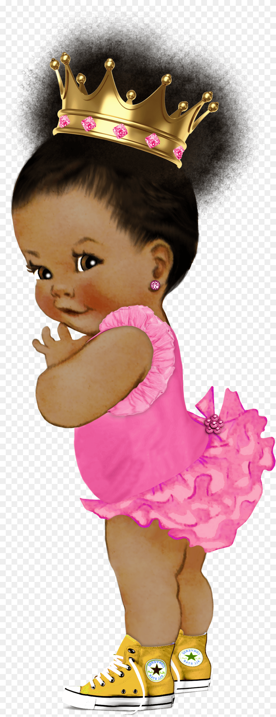 Afro Puff Baby, Accessories, Clothing, Footwear, Jewelry Png Image