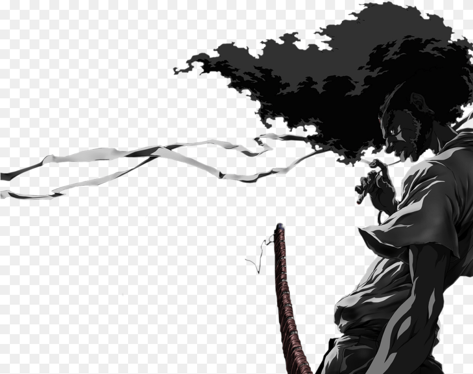 Afro Samurai, Adult, Male, Man, Person Free Png Download
