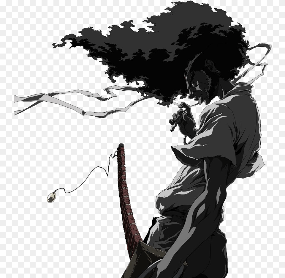 Afro Samurai, Adult, Male, Man, Person Free Png Download