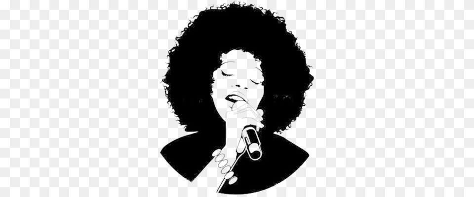 Afro Singer Psd Afro Singer, Stencil, Sticker, Accessories, Jewelry Png