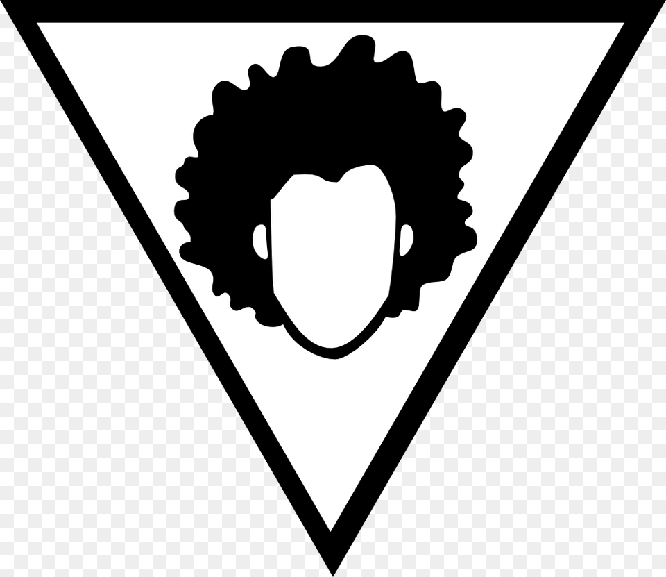 Afro Triangle Designs Logo, Stencil, Person Free Png