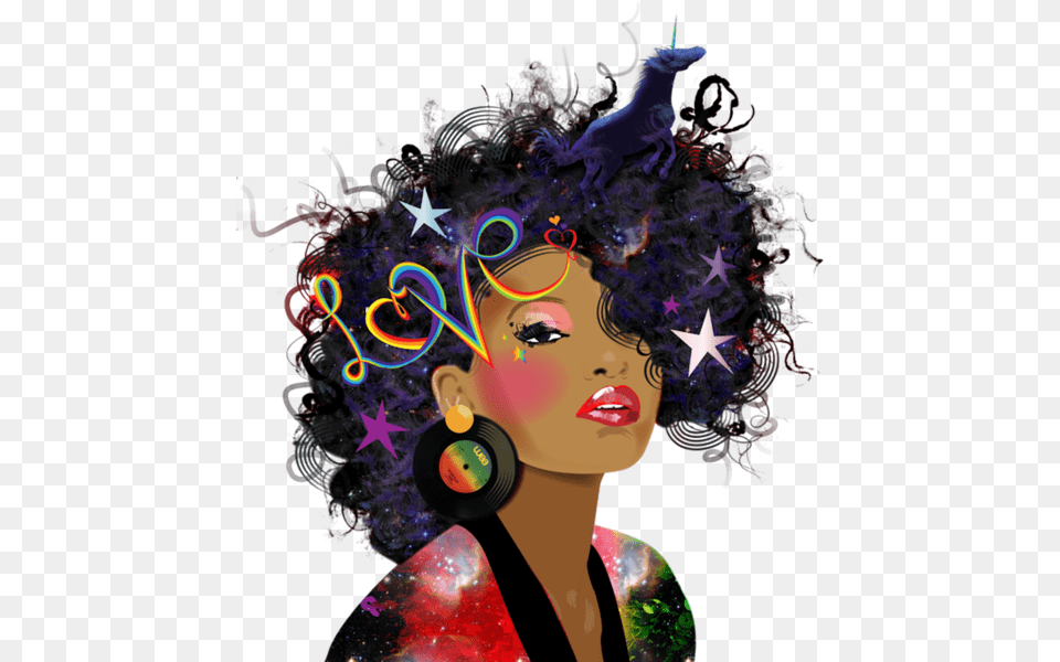 Afro Women T Shirt, Art, Modern Art, Graphics, Accessories Free Transparent Png