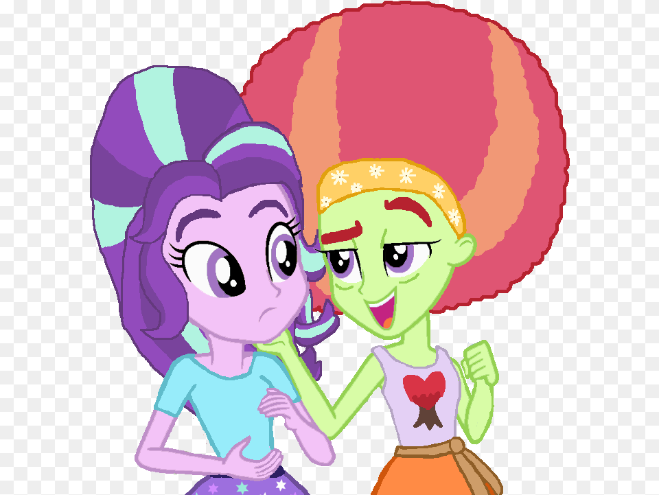 Afros Achtergrond Called Starlight Glimmer With Afro Afro, Baby, Person, Book, Comics Png Image