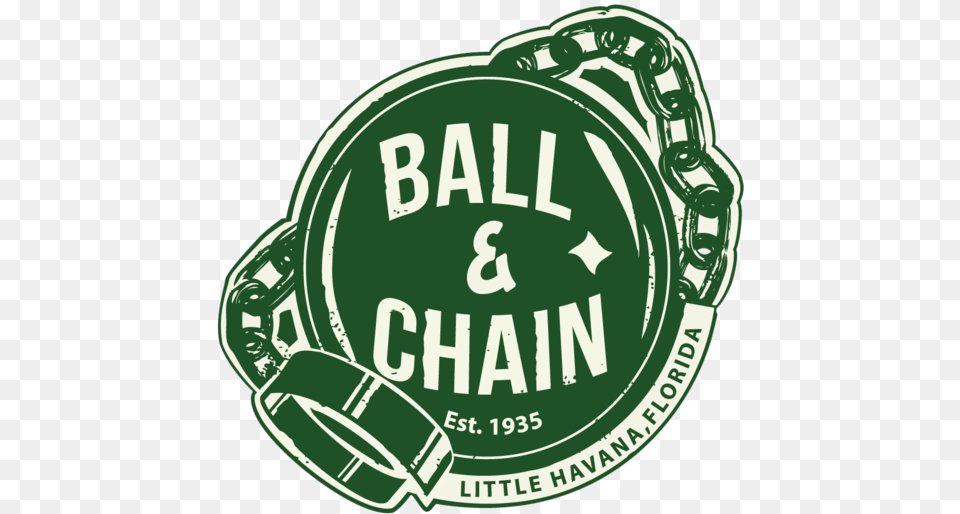 After 8pm Tables Are Only Reserved For Bottle And Specialty Ball And Chain Miami Logo, Ammunition, Grenade, Weapon, Sticker Png Image