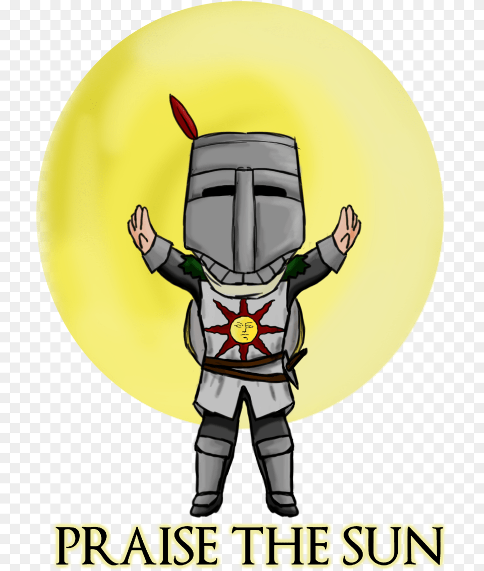 After Defeating Three Lords Of Cinder You Return To Solaire Praise The Sun Meme, Baby, Person Png Image