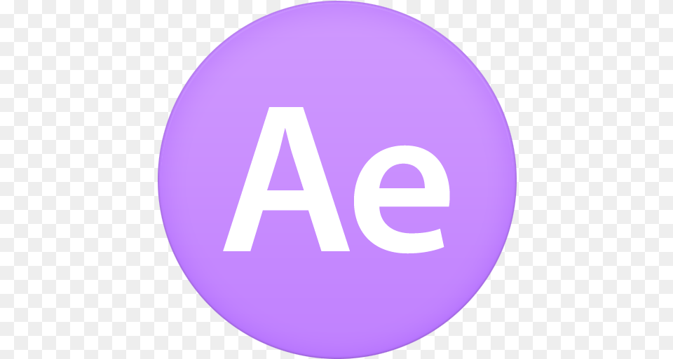 After Effects Icon Of Circle Icons Adobe After Effects Logo Circle, Purple, Disk Free Png