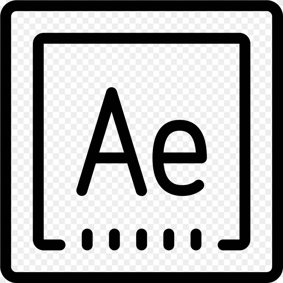 After Effects Icon Transparent Stock, Gray Png
