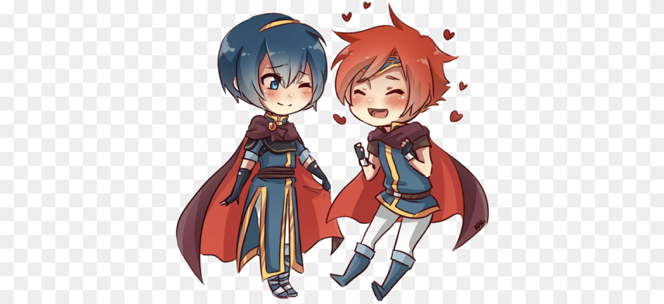 After Seeing The Colour Palettes Of Marth39s In Ssb4 Cute Roy And Marth, Book, Comics, Publication, Baby Free Png