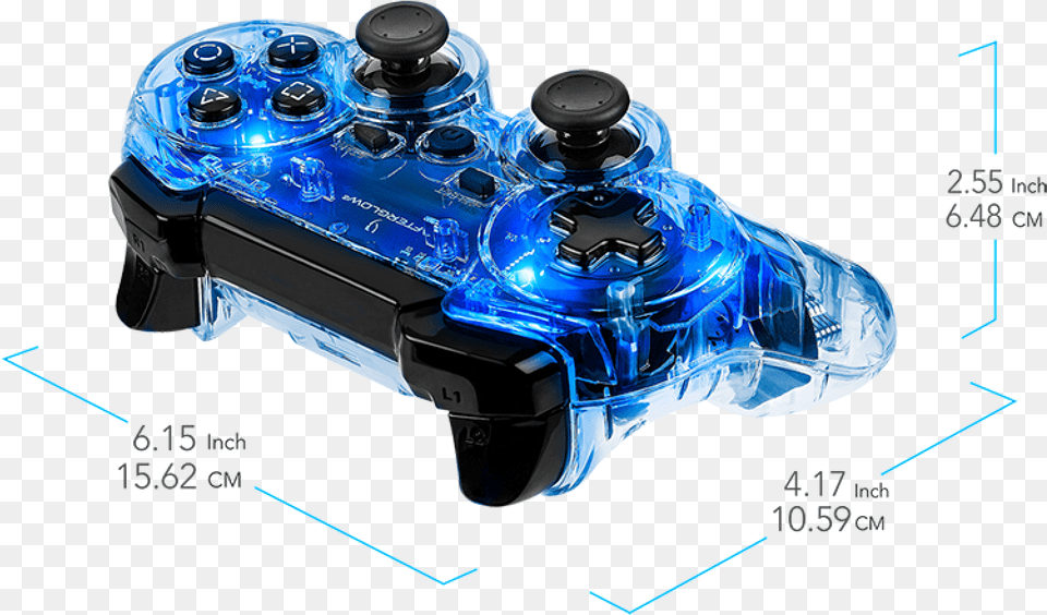 Afterglow Playstation 3 Ap Wireless Blue Afterglow Controller, Electronics, Joystick Free Png Download