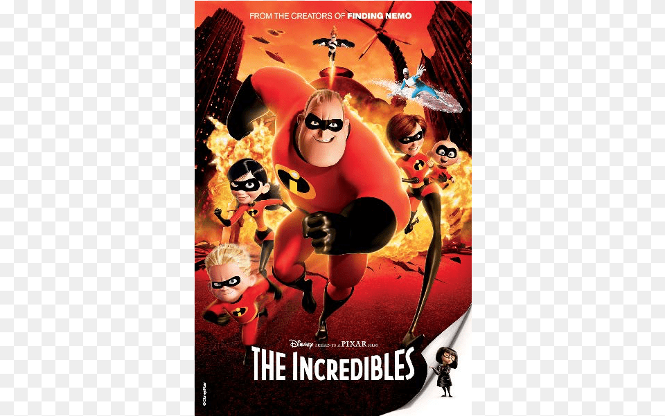 Afternoon Movie Incredibles 2 Korean Poster, Advertisement, Person, Baby, Adult Free Png