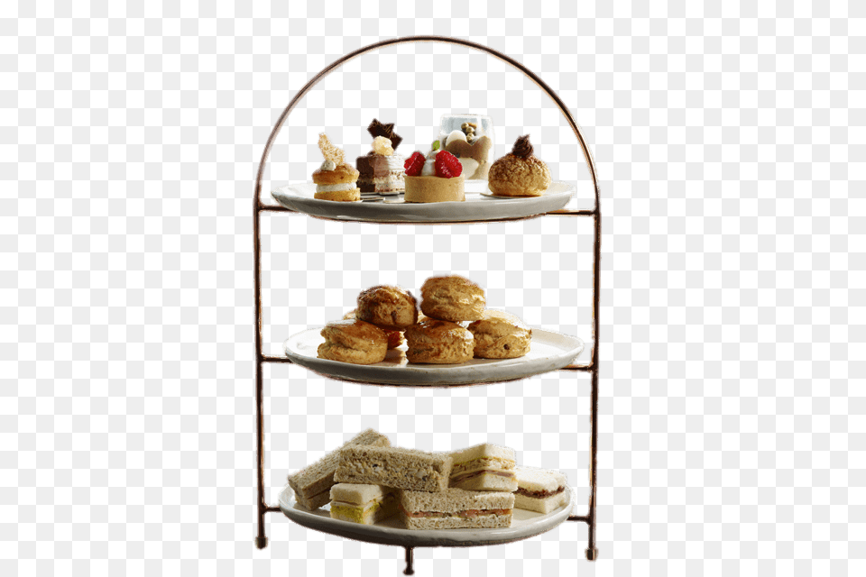 Afternoon Tea On A Three Tier Stand, Dessert, Food, Pastry, Sweets Free Transparent Png