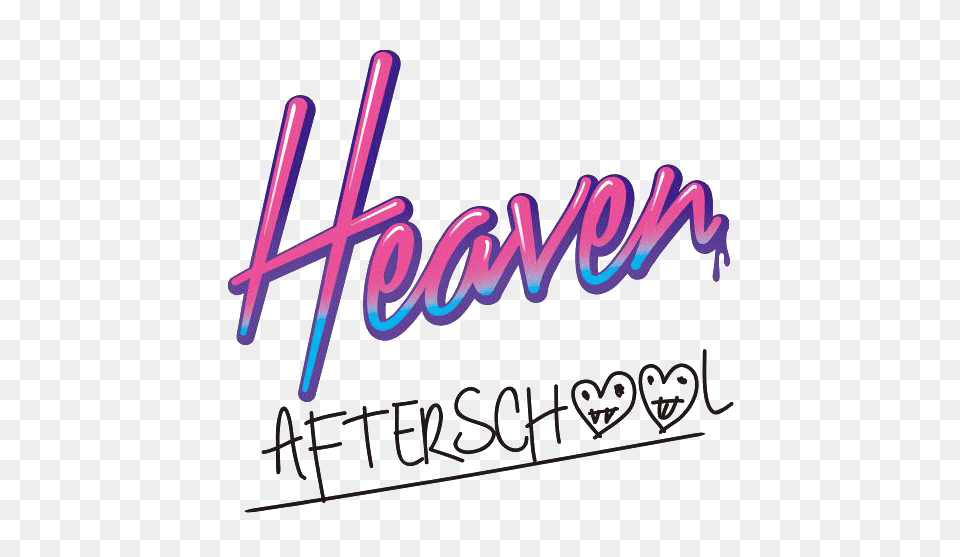 Afterschool Heaven Logo Render, Text, Light Png Image